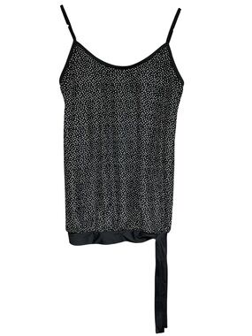 Dippin Daisys Black & White Polka Dot Swim Tankini Top Size 10